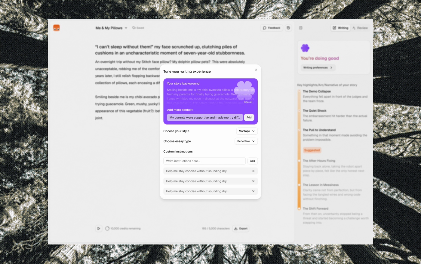 Tune preferences