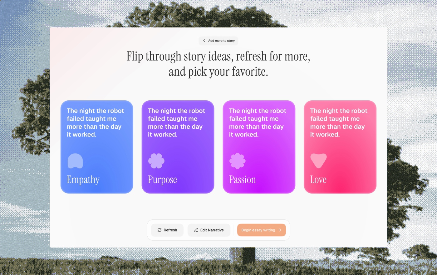 Four narrative directions