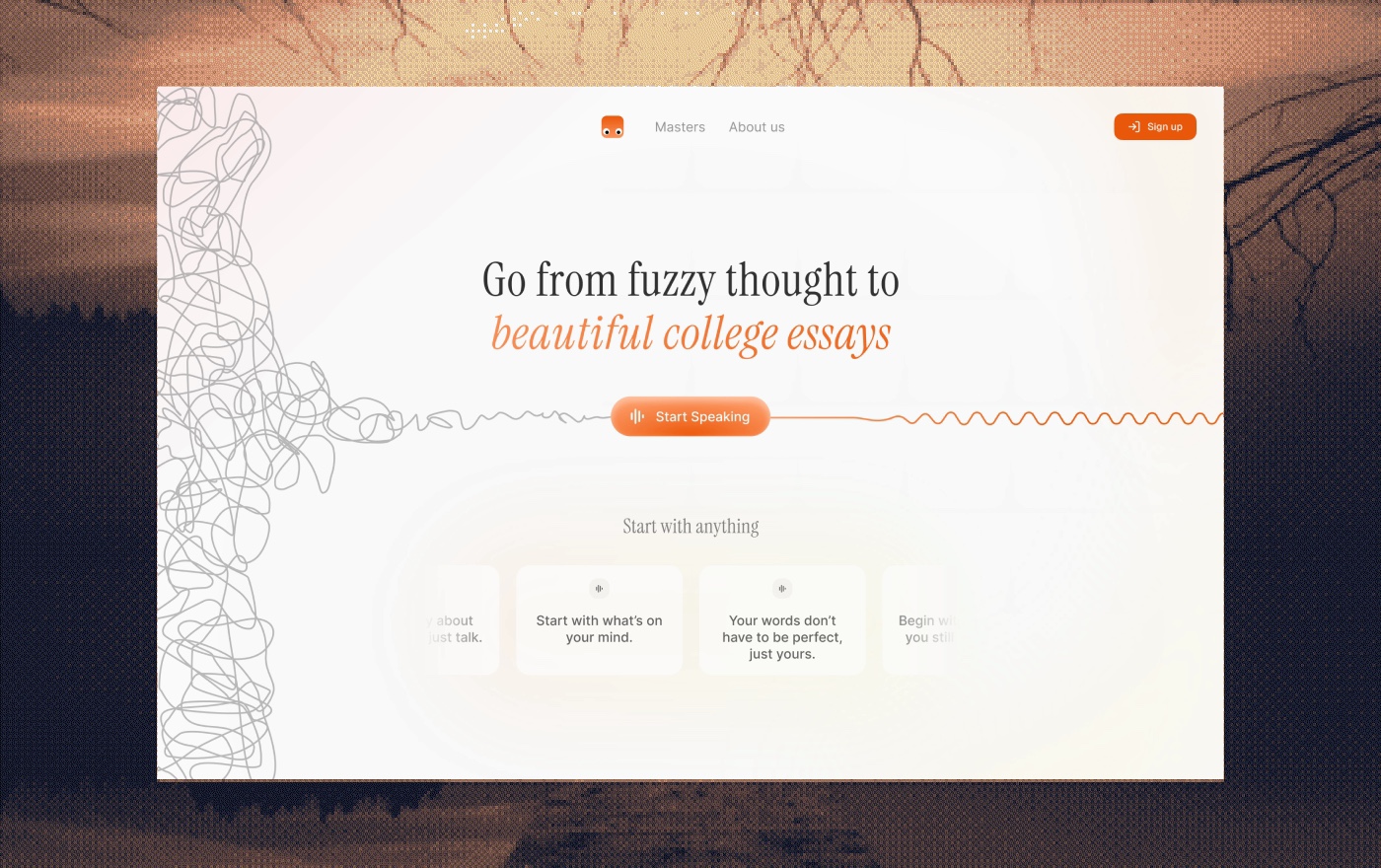 Marketing page