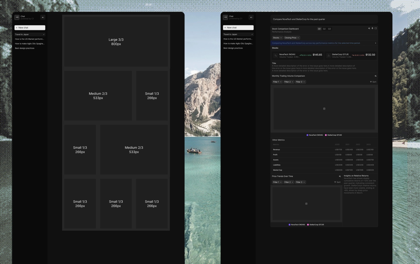Shell framework for the generative system