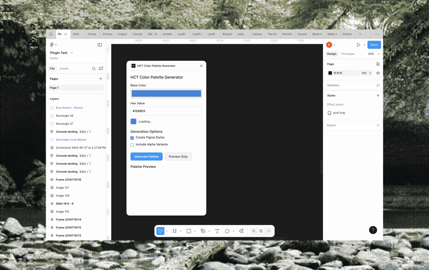 Theme test & apply plugin